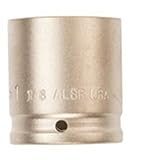 Ampco Safety Tools I-1/2D1-1/2 Socket, Impact, Non-Sparking, Non-Magnetic, Corrosion Resistant, 1/2 