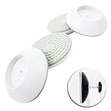 ING STYLE ウォールセーバー 壁を傷付けない！ストッパー機能でズレない！4個セット (ホワイト)