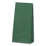 シモジマ ヘイコー 角底 紙袋 No.8 未晒 クラフト グリーン 15.5x9.5x32cm 100枚 004053802