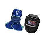 Fenteer 保護フード　溶接ネックプロテクター　溶接ヘルメット　安全保護ヘルメット　セット