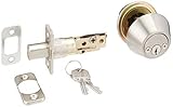 Design House 727495 Double Cylinder Deadbolt Satin Nickel [並行輸入品]