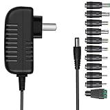 「11変換ジャック付き」汎用15V 3A ACアダプター 2A 1A対応可 DC15V電源アダプター 充電器交換用 エアコン・カメラ・PCモニターなど給電用 15V DCアダプター AC100V→DC15V 3A 2.5A 1.5A 1A 500mA 400mA 200mA 100mA変換アダプター コンバーター インバーター 安定化電源