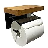 トイレットペーパーホルダー ペーパーホルダー 1連 シングル 木製 耐荷重 5kg