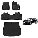 新型 ハリアー 80系 専用 フロアマット+ラゲッジマット 専用設計 HARRIER 80 3D立体 防水 カーマット TPE材質 保護マット 耐汚れ 滑り防止 アクセサリー カスタム パーツ 4ｐセット (ハリアー 80系)