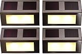 eeldog 電球色 ソーラー LED ガーデン ライト 充電式 (オフホワイト　4個)
