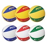 カラーソフトバレーボール　白／緑 146-134