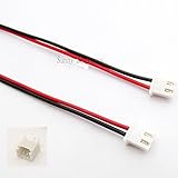 10セットミニマイクロjst 2.0 ph 2ピンコネクタプラグワイヤケーブル120ミリメートル