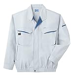 空調服　作業服　長袖スタッフブルゾン　（ファンなし・ブルゾンのみ）　≪099‐KU90470≫ (4L, 6シルバー) [ウェア&シューズ]