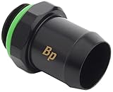 Bitspower G1/4インチ スレッド 内径1/2インチ チューブ用 ダイヤモンド フィッティング(継手) マットブラック