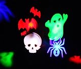 LUCKY CLOVER-A スノーフレークプロジェクターランプLEDステージ効果防水ランプハートスノースパイダー蝶バットフェスティバルパーティー風景ランプ庭ライトデコレーション
