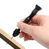 穴あけドリル　ステンレスピンバイス　穴あけツール　ハンドドリル　DIY工具　ツイストドリル　精密　木工　10本セット (5種サイズドリル)