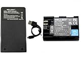 WELLSKY LP-E6NH LP-E6N LP-E6 互換バッテリー 端子保護カバー付き 1個 + [ 超軽量 ] USB Type C 互換充電器 バッテリーチャージャー LC-E6 LC-E6E 1個 [ 純正品と同じよう使用可能 残量表示可能 ] 一眼レフ キヤノン イオス