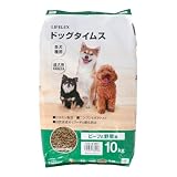 コーナンオリジナル LIFELEX ドッグタイムス ドッグフード 犬 ドライフード 10kg 全犬種 成犬用総合栄養食 ビーフ＆野菜味 大容量 コスパ 嗜好性