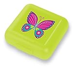 Crocodile Creek Girls Eco Reusable Butterfly Sandwich Keeper Green [並行輸入品]