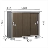 ヨド物置　エスモ　ESE-1807E DW　【追加金額で工事も可能　屋外用収納庫　ESD-1807E DWのモデルチェンジ】 ダークウッド