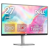 Dell S2722DC 27インチ QHD IPS非光沢モニター 3年間無輝点交換保証 USB Type-C HDMIx2対応