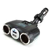 Car Charger Adapter with Dual USB & DC Ports by ReVIVE - Works with Escort Passport , Whistler XTR-5