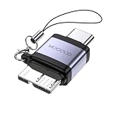 MOGOOD Micro B 3.0アダプタ USB Cオス マイクロBオスアダプタ マイクロB USB3.0 Cオスデータアダプタ 外付けハードSSDドライブ、デジタルカメラ、電話用USB Cオス-マイクロBデータ充電コンバータアダプタ(1パック)