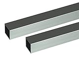 アルミ形材 ｱﾙﾐ角ﾊﾟｲﾌﾟ 2m 1.5x20x20mm ｼﾙﾊﾞｰ 2本組　　安田