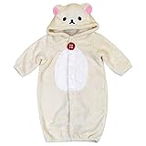 カバーオール リラックマ・コリラックマ フード付き フリースタイプ 変身ドレスオール Rilakkuma Korilakkuma rkm-fleece-ds 50-70cm コリラックマ