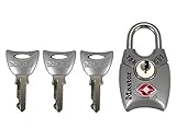 マスターロック(Master Lock) 南京錠 マスターロック TSAシリンダー式南京錠 シルバー 4689JADSLV
