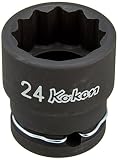 山下工業研究所(Ko-ken) インパクトソケット 12角 14405M-24 差込角:12.7×24×全長:38mm