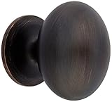Amerock BP53018-25PACK Allison Value Hardware 1-3/8 Inch Long Oval Cabinet Knob, Oil Rubbed Bronze b