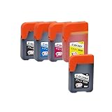 【pomme】 GI-30BK GI-30C GI-30M GI-30Y 4色セット + GI-30BK 染料 お得な5本セット キヤノン対応 互換インクボトル ISO14001/ISO9001認証工場 (GI-30)