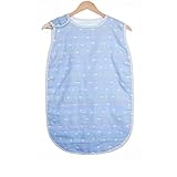 4シーズン赤ちゃん寝袋 、ブルーハート L