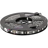イドミせ LEDテープ 黑ベース 5m 300連SMD5050 正面発光 12V 防水 高輝度 カラー選択可能 ストリップライト テープライト (RGB)