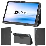 wisers LAVIE Tab T10 T1055/KAS PC-T1055KAS TAB10/F03 PC-TAB10F03 タブレットケース (ブラック) 10.1インチ 対応 (タッチペン/保護フィルム 付き/スタンドタイプ) タブレットカバー 2025年 新型