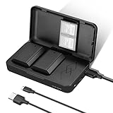 NEEWER 2280mAh NP-FZ100 交換バッテリー 2個 USBデュアルチャネルチャージャーキット付き コンパチブルFX3 FX30 ZV-E1 A1 A6600 A6700 A7III A7IV A7C A7CII A7CR A7RIII A7RIV A7RV A7SIII A9 A9II