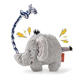 AUSCAT 小型犬 中型犬 犬 おもちゃ ロープ 噛むおもちゃ 頑丈 ロングぬいぐるみ 音が出る 犬用おもちゃ ひっぱりっこ 子犬 象