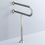 LIXIL(リクシル) INAX 大便器用手すり(壁床固定式)ステンレスタイプ KF-525S80