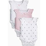 Next (ネクスト) ボディスーツ ノースリーブ　3枚組 出産祝 60 70 80 ベビー 女の子 水玉