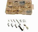 Accessbuy 200-Pack Picture Hangers with Nails Cup Hooks Assortment Kit [並行輸入品]