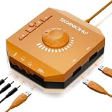 PHOINIKAS サウンドカード 外付け USB オーディオ 変換アダプタ 外付けサウンドカード 音量調節 曲切り替 ポート 3.5mmジャック/USBジャック付き ステレオオーディオアダプター付き 携帯,パソコン（マイク単体対応できない）オーレジ