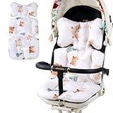 Percy’s Caravan ベビーカーシート ベビーカークッション リバーシブル クッション 赤ちゃん快適 通気性 洗える オールシーズン 頭部保護 防寒 出産祝い ギフト (くま)