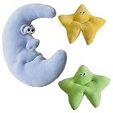 月&星モバイルセット、Plush月と2つ星
