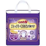 《セット販売》 大王製紙 エリエール グーン スーパーBIG パンツタイプ 男女共用 (14枚)×6個セット 15～35kg 【医療費控除対象品】