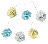 丸和 パーティーの飾り付けに スウィートフロールポンポン Mセット ブルー