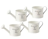 ナチュラルブリキポット ジョーロS ホワイト 180×90×80Hmm 3146-B 4個セット