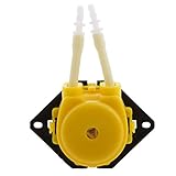 Dovewill 水槽用　分析液用　6V　投与ポンプ蠕動ヘッド　蠕動ポンプ　全5色 - 黄