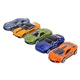 Domybest 子供の教育玩具 おもちゃの車 5×1:64合金モデルカー グライド機能 3歳以上 認知力を養う シックなモデリング シミュレーションデザイン