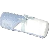 Hooded Towel - Blue Minky Dot - By Threadart by Threadart