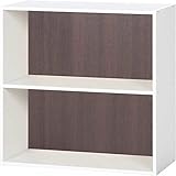 収納ボックス インテリア 上下連結 ユニットKDボックス 棚付き カラー：ブラウン