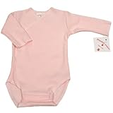 【未熟児】【低出生体重児】【早産児】【NICU】用 ベビー服： 長袖ロンパース ピンク (2300-3000g)
