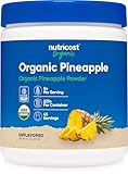 Nutricost オーガニック パイナップル パウダー (8 オンス) 45食分 - USDA 認定オーガニック フリーズドライ パイナップル ジュース パウダー グルテン フリー