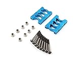 Blue Super Light Anodized CNC Alloy Tube Clamp 10mm Diameter (4set)