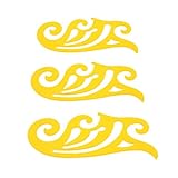 Prettyia 3本　曲線テンプレートルーラー　縫製用具　ドローイングテイラー　設計用工具　描画/切削